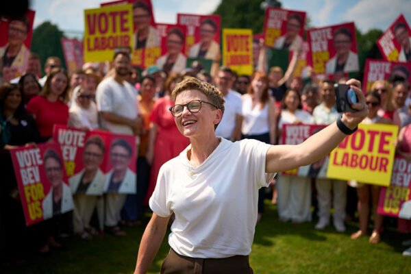 Bev Craig at the official launch of her campaign to become Greater Manchester mayor
