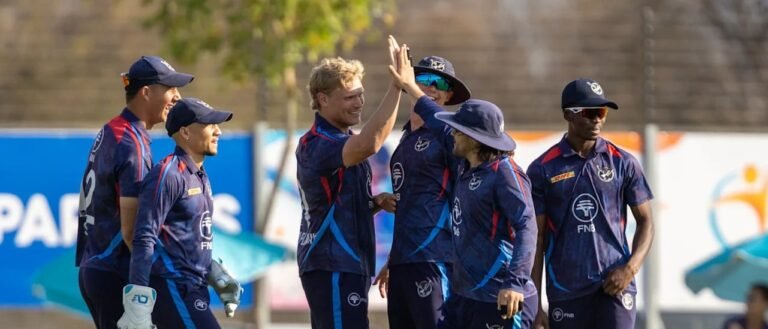 Namibia shock South Africa
