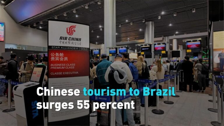 Chinese tourism to Brazil surges 55 percent