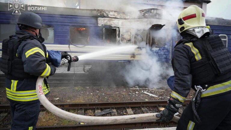 Ukraine, Poland condemn Russia after drone strikes train near border