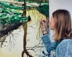 Artist delights in beautiful ‘mess’ and dead trees of England’s rewilding sites