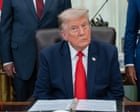 Democrats hit back at Trump after president floats changing name of New Mexico to ‘New America’ – US politics live