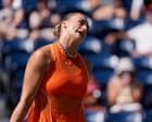 ‘Someone is smoking weed’: Sabalenka halts US open match due to cannabis smell