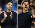 Arteta v Alonso, part one: a desire for control and the theory behind the chaos | Jonathan Wilson