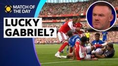 Gabriel was 'extremely lucky' to avoid red – Rooney