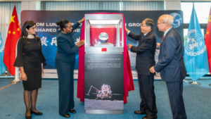 China donates sample from far side of the moon to the UN