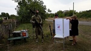 Russia stages early voting in occupied Ukraine ahead of national election