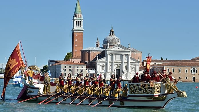 Venice’s historic Regata Storica fills Grand Canal with colourful boats