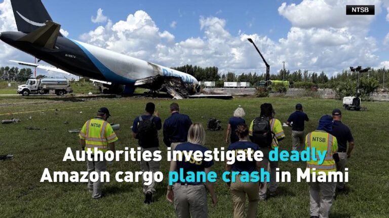 Authorities investigate deadly Amazon cargo plane crash in Miami