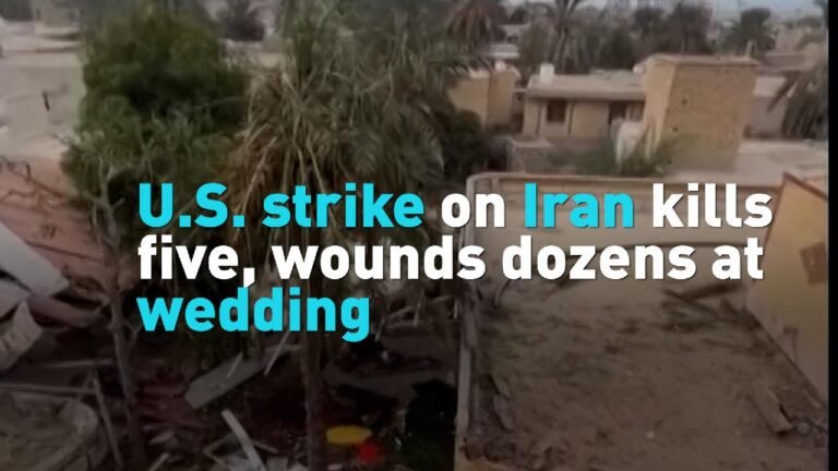 U.S. strike on Iran kills five, wounds dozens at wedding