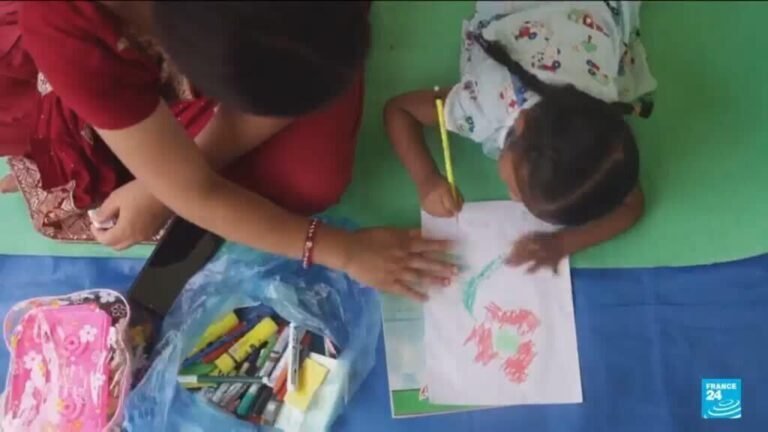 Nepal: Temporary education centres help flood-displaced children