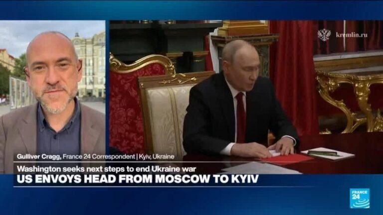 'A bad sign': US envoys head to Kyiv after three-hour talks with Putin
