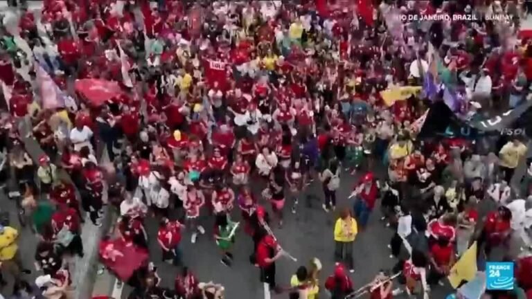 Thousands rally in support of Brazil's Lula as election campaigning heats up