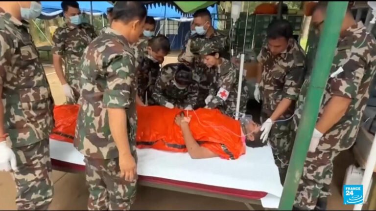 Nepal floods: Two workers pulled alive from tunnel after nine days