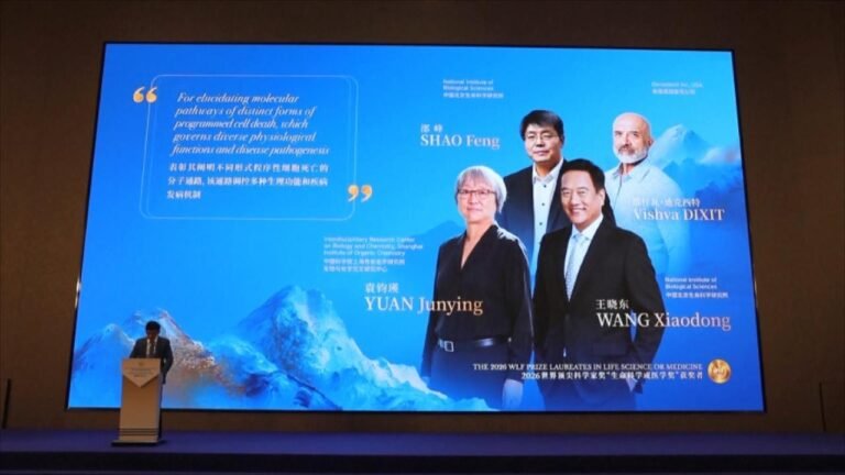 China unveils winners of prize for global scientists