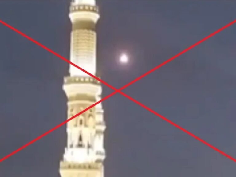 Fact check: Viral video does not show Saudi Arabia intercepting Houthi drone over Makkah