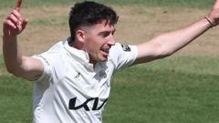 Fisher stars as 23 wickets fall in one day at the Oval