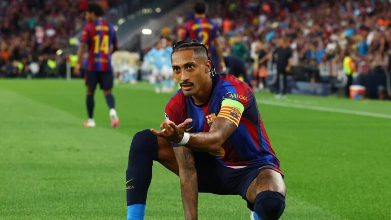 Raphinha fires Barca past Feyenoord