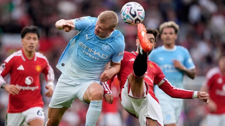Haaland fires Man City to memorable win over Man Utd