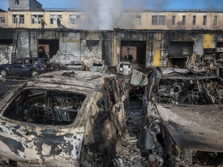 Russia hits Kyiv after brief pause for US envoys' visit, killing two
