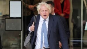 Boris Johnson in security scare after train hit by Russian drone in Ukraine