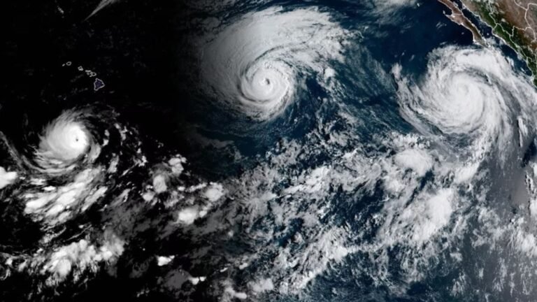 Three hurricanes in Pacific show the power of El Nino