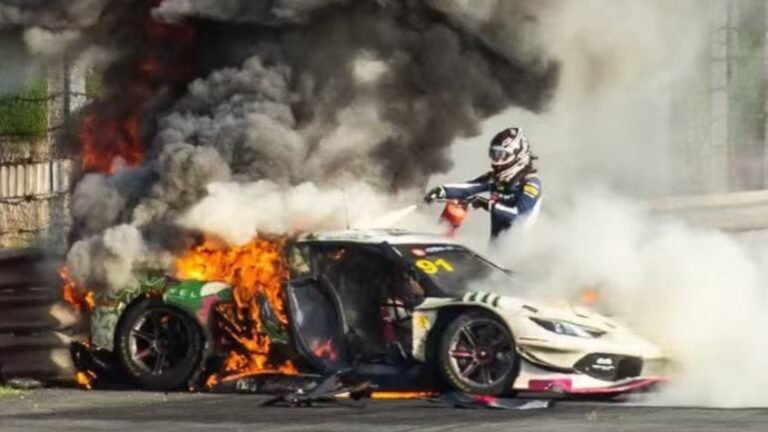 Race driver thanks rival for saving his life with 'incredible act of bravery'