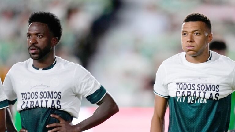 Real Madrid defend players' freedom of expression after Mbappe and Vinicius' shirt stance