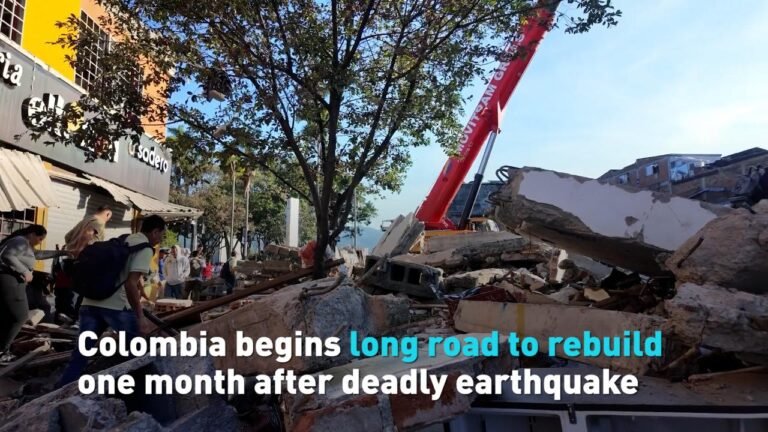 Colombia begins long road to rebuild one month after deadly earthquake